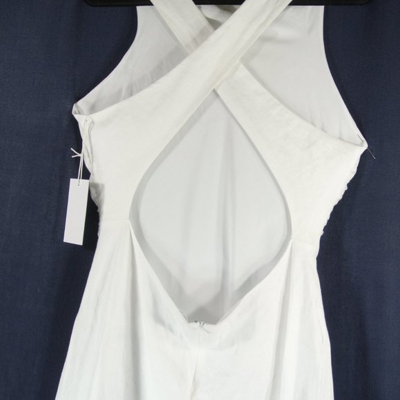 NWOT Reformation Casette Linen Dress in White Size 12 #811 - Picture 6 of 10
